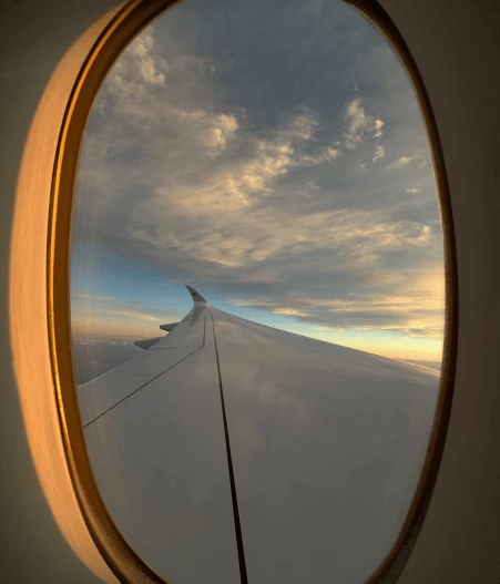 Travel Plane Window Seat View